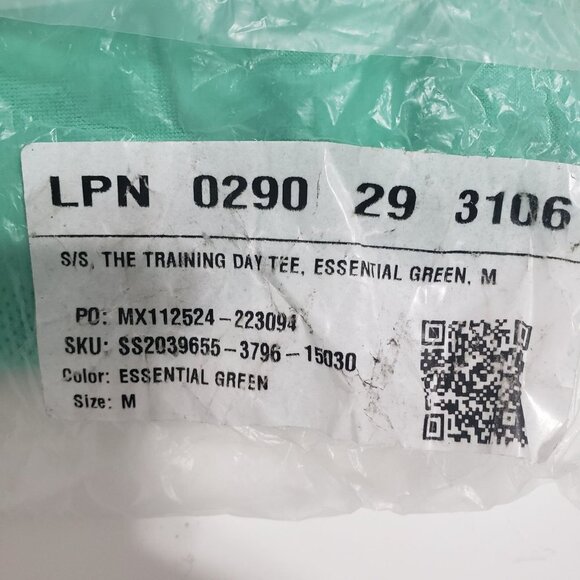 NWT Fabletics The Training Day Tee in Essential Green - Size Medium - Picture 4 of 6